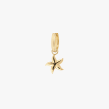 Load image into Gallery viewer, Créoles Etoile de mer Full Diamond, or jaune 18 carats, diamants blancs, dos