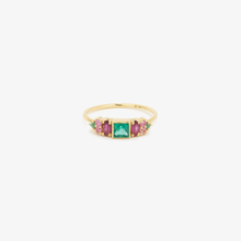 Load image into Gallery viewer, Ginger 2 Rose, emeraude Rubis saphir Rose or jaune, face