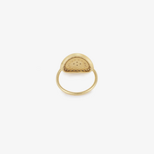 Load image into Gallery viewer, Bague Athéna 1 noire or jaune, saphirs et diamants dos