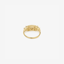 Load image into Gallery viewer, Ava bague 2 diamant or jaune, diamants dos