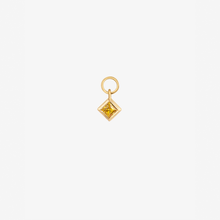 Load image into Gallery viewer, Charm piercing saphir jaune Or 18 carats Sophie d'Agon Face