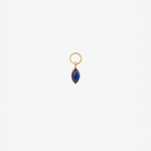Load image into Gallery viewer, Charm Piercing Lapis Lazuli Or 18 carats Sophie d'Agon Face