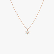 Load image into Gallery viewer, Miniflower Necklace 1–Full Diamond Rose Gold
