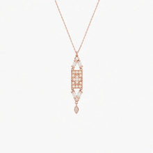 Load image into Gallery viewer, Ava Necklace 1–Full Diamond Rose Gold
