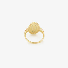 Load image into Gallery viewer, Ani Bague 5 Cognac, or 18k, saphirs cognac, émeraudes, diamants blancs dos
