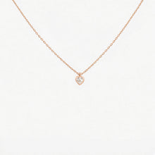 Load image into Gallery viewer, Petit Coeur Necklace 1–Full Diamond Rose Gold
