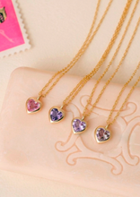 Load image into Gallery viewer, Petit Coeur Necklace 1 Sunset
