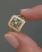 Load and play video in Gallery viewer, Rita Ring 4–Peony
