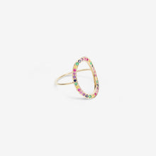 Load image into Gallery viewer, Rainbow Oval Ring–Multicolor
