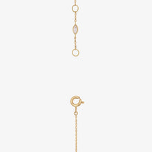 Load image into Gallery viewer, Collier Rita 2 Vert or 18k émeraude, émail, saphir, détail fermoir
